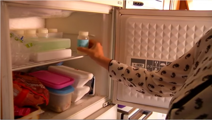 conservación de la leche materna en congelador